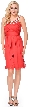 U-Neck Short Party Dress with Pearls & Diamond Accent