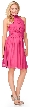Halter Neck Short Party Dress with Neck Tie Closure
