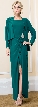 Full Sleeves Jacket Formal Mother of the Bride Dress — with Jacket
