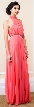 High Halter Neck Long Formal Bridesmaid Dress with Keyhole