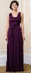 Convertible Empire Waist Long Formal Bridesmaid Dress — in an alternative image
