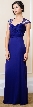 Bejeweled Empire Cut Long Formal Evening Bridesmaid Dress