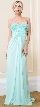 Rose Petals Bust Long Formal Evening Bridesmaid Dress