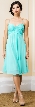 Sweetheart Neck Calf Length Bridesmaid Party Dress