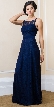 Floral Lace Long Formal Bridesmaid Dress with Satin Belt