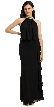 Bejeweled High Neck Ruffled Side Formal Evening Gown
