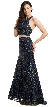 Lace Halterneck Mermaid Evening Gown — in an alternative image