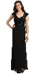 Sabrina Neck Pleated Evening Prom Gown