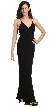 Spaghetti Straps V-neck Lace Cutout Back Cocktail Dress