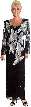 Multi Floral Long Formal Evening Gown