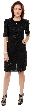 Above the Knee Short Sleeve Sequin Flowered Dress