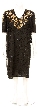 Sequined V-Neck Knee Length Half Sleeves Cocktail Dress