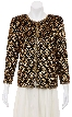 Patterned Leaves Beaded Design Long Jacket