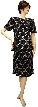 Short Sleeves Knee Length Two Piece Formal Sequined Dress