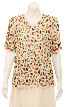 Petal Sequined Short Sleeved Blouse