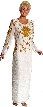 Hand Beaded Full Length Formal Dress