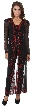 V-Neck Full Sleeves Beaded Long Sheer Jacket 