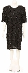 Flowered Print Sequined Cocktail Dress