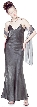 Criss Crossed and Straight Formal Dress