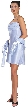 Valance Style Short Party Dress