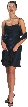 Valance Style Short Party Dress — in Royal color