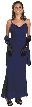 Glittered Top Long Dress