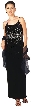 Silver Glittered Velvet Formal Dress