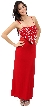 Spaghetti Strap Beaded Design Formal Dress