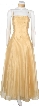Puffy Prom Dress with Spaghetti Straps — in Tan color