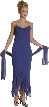 Ruffled Bottom Slim Cut Dress