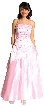 Miniature Flower Princess Cut Prom Dress