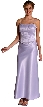 Floral Beadwork on Criss Crossed Formal Dress