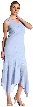 Asymmetric Beaded Party Dress
