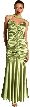 Full Length Shirred Evening Dress