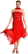 Glittered Asymmetric Evening Dress