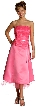 Strapless Princess Cut Two Piece Formal Party Dress