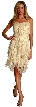 Laces & Ruffled Short Cocktail Dress
