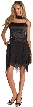 Asymmetric Spaghetti Strapped Cockail Dress — in alternate picture.