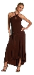 Stretchy Halter and Keyhole Formal Dress