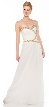 Strapless Sweetheart Neck Long Formal Prom Dress — in White