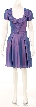 Classic Modest Short Party Dress — in Dark Lilac