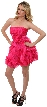 Short Strapless Bubble Prom Dress