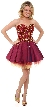 Sparkling Short Prom Dress — in Plum