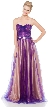 Strapless Long Prom Dress in Mesh with Jewels