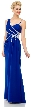 Pleated Long Prom Dress with Jewels & Matching Bolero Jacket