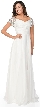 Short Sleeves Twist Front Floor Length Formal Prom Dress