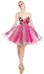 Spaghetti Straps Baby Doll Prom Dress with Butterfly Top
