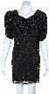 V-neck Vintage Style Mini Cocktail Dress With Pearls