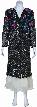 Long Beaded Jacket with Multi-colored Sequined Pattern