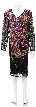 Tea Lengh Formal Dress with Hand Beaded Peacock Design 